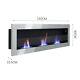 Anthracite Grey Biofire Ethanol Fireplace Inset/wall Mounted Bio Fire With Glass