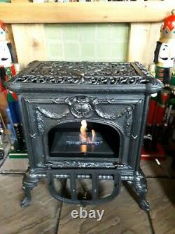 Antique Le Grand stove, bioethanol conversion