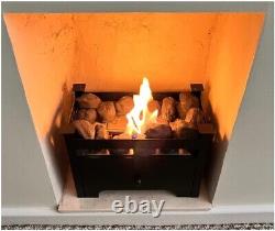 Anya Freestanding bioethanol fireplace and Bioethanol Fuel (20 x 1L)
