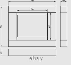 Asne portal bio-fireplace white matt