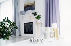 Asne portal bio-fireplace white matt