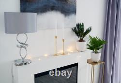 Asne portal bio-fireplace white matt