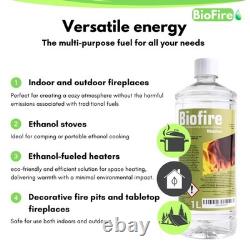 B2C Bioethanol Fuel for Fireplaces 12 Litre Clean-Burning Eco-Friendly Smokeless