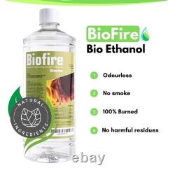 B2C Bioethanol Fuel for Fireplaces 12 Litre Clean-Burning Eco-Friendly Smokeless