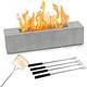 Bacoeng Tabletop Fire Pit, Mini Bioethanol Fireplace Portable Concrete, Table T