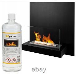 BIOETHANOL FIREPLACE 450x470 BLACK BOARD DESIGN ECO TAMPERED GLASS