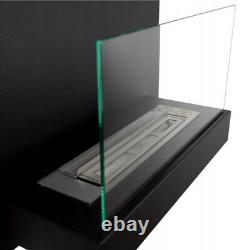 BIOETHANOL FIREPLACE 450x470 BLACK BOARD DESIGN ECO TEMPERED GLASS