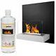 Bioethanol Fireplace 450x470 Black-white Board Design Eco Tempered Glass