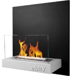 BIOETHANOL FIREPLACE 450x470 BLACK-WHITE BOARD DESIGN ECO TEMPERED GLASS