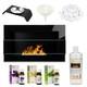 Bioethanol Fireplace 650x400 Black Gloss Design Eco Tampered Glass + Accessories