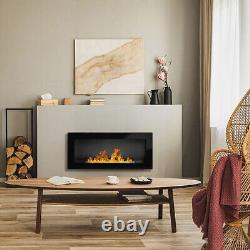 BIOETHANOL FIREPLACE 900x400 BLACK GLOSS DESIGN ECO + ACCESSORIES