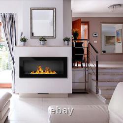 BIOETHANOL FIREPLACE 900x400 BLACK GLOSS DESIGN ECO + ACCESSORIES