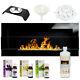Bioethanol Fireplace 900x400 Black Gloss Design Eco Tampered Glass + Accessories