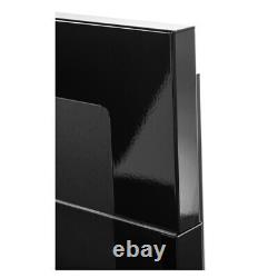 BIOETHANOL FIREPLACE 900x400 BLACK GLOSS DESIGN ECO TAMPERED GLASS + ACCESSORIES