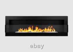 BIOFIREPLACE 1200X400 black Structural with glass