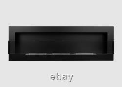 BIOFIREPLACE 1200X400 black Structural with glass