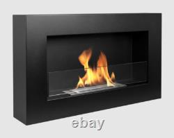 BIOFIREPLACE BOX 650X400 black with glass