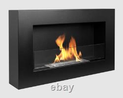 BIOFIREPLACE BOX 650X400 black with glass