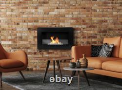BIOFIREPLACE BOX 650X400 black with glass