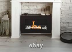 BIOFIREPLACE BOX 650X400 black with glass