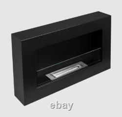 BIOFIREPLACE BOX 650X400 black with glass