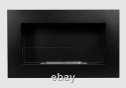 BIOFIREPLACE BOX 650X400 black with glass