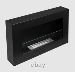 BIOFIREPLACE BOX 650X400 black with glass