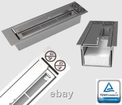 BIOFIREPLACE BOX 650X400 black with glass