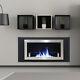 Bio Ethanol Fireplace 1100x540 Wall/inset Mounted Fire With Glass Rectang Burner