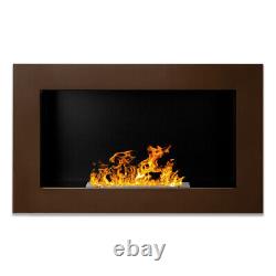 BIO ETHANOL FIREPLACE 650x400 WALL MOUNTED DESIGN ECO FIRE BURNER + ACCESSORIES