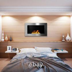BIO ETHANOL FIREPLACE 650x400 WALL MOUNTED DESIGN ECO FIRE BURNER + ACCESSORIES