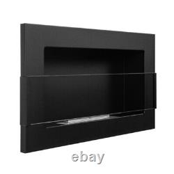 BIO ETHANOL FIREPLACE 650x400 WALL MOUNTED DESIGN ECO / GLASS + ACCESSORIES