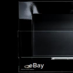 BIO ETHANOL FIREPLACE Emotion BLACK GLOSS with GLASS XL WALL BURNER 1200x400