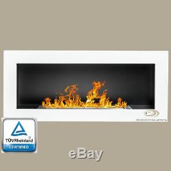 BIO ETHANOL FIREPLACE Euphoria OPTIONAL GLASS WALL FIRE BURNER COLOURS 90X40