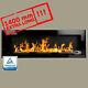 Bio Ethanol Fireplace Excellence Black Gloss Xxl 140x40 Wide Flame Effect! Tuv
