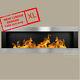 Bio Ethanol Fireplace Linear Emotion Black Matt/ Inox 120x40cm New Design