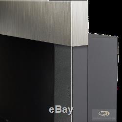 BIO ETHANOL FIREPLACE Linear Emotion BLACK MATT/ INOX 120x40cm NEW DESIGN