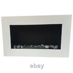 BIO ETHANOL FIREPLACE WHITE MATTE BOX 65x40 DESIGN ECO FIRE BURNER + ACCESSORIES