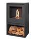 Bio Ethanol Fuel Stove Charcoal Black Stove Solo 3 Log Store No Chimney Needed