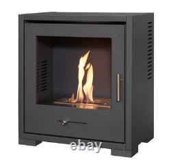 BIO ETHANOL FUEL STOVE CHARCOAL BLACK STOVE SOLO 3 with PIPE No chimney needed