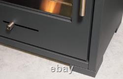 BIO ETHANOL FUEL STOVE CHARCOAL BLACK STOVE SOLO 3 with PIPE No chimney needed