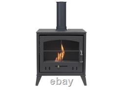 BIO ETHANOL FUEL STOVE CHARCOAL BLACK STOVE SOLO 4 and No chimney needed