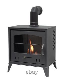 BIO ETHANOL FUEL STOVE CHARCOAL BLACK STOVE SOLO 4 and No chimney needed
