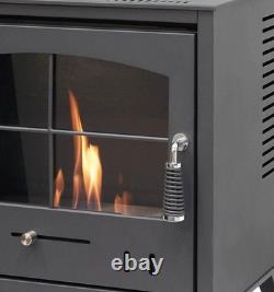 BIO ETHANOL FUEL STOVE CHARCOAL BLACK STOVE SOLO 4 and No chimney needed
