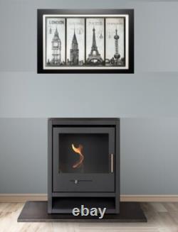 BIO ETHANOL FUEL STOVE CHARCOAL BLACK STOVE SOLO No chimney needed
