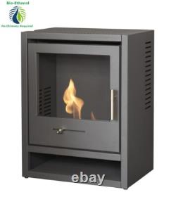 BIO ETHANOL FUEL STOVE CHARCOAL BLACK STOVE SOLO No chimney needed