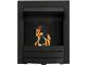 Bio Ethanol Modern Contemporary Black Fireplace Insert Inset Fire Real Flame 3kw