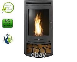 BIO ETHANOL STOVE CHARCOAL BLACK CYLINDER STOVE 5 No chimney needed