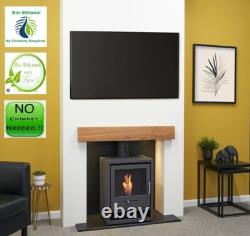 BIO ETHANOL STOVE CHARCOAL BLACK STOVE 1 BIO FUEL No chimney needed