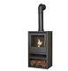 Bio Ethanol Stove Charcoal Black Stove 1 Log Store Flue Pipe No Chimney Needed